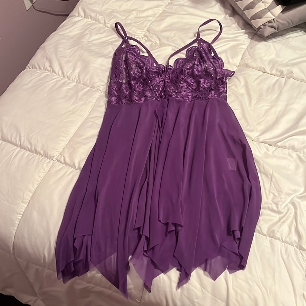Purple Babydoll Slip